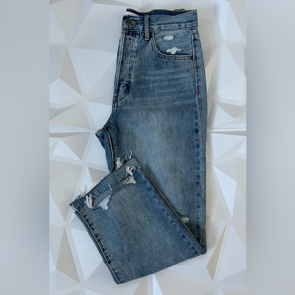 PISTOLA Jeans Women Size:28 Charlie High Rise Distressed Straight Leg Button Fly - Picture 12 of 17